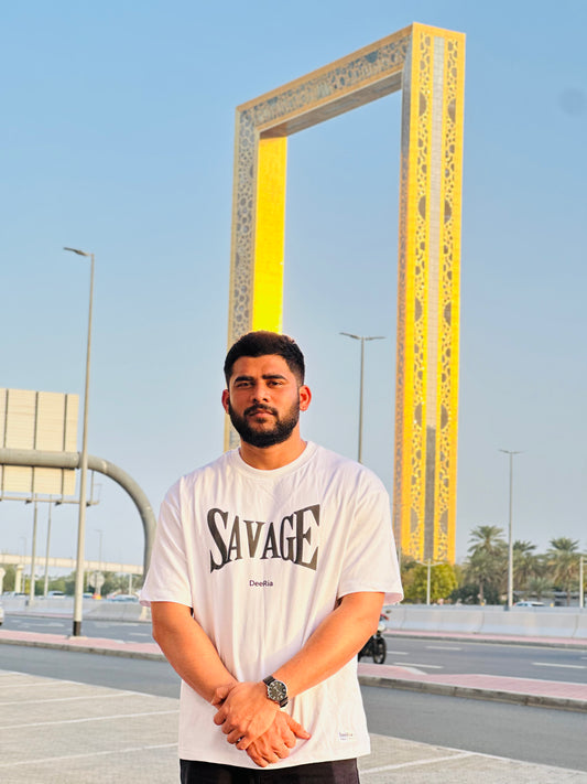 White Savage Oversized T-Shirt for Men & Women