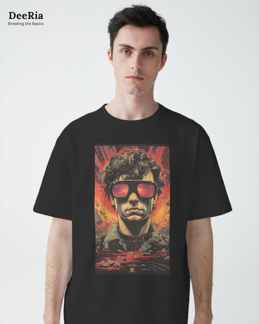 Black Flash Oversized T-Shirt for Men & Women