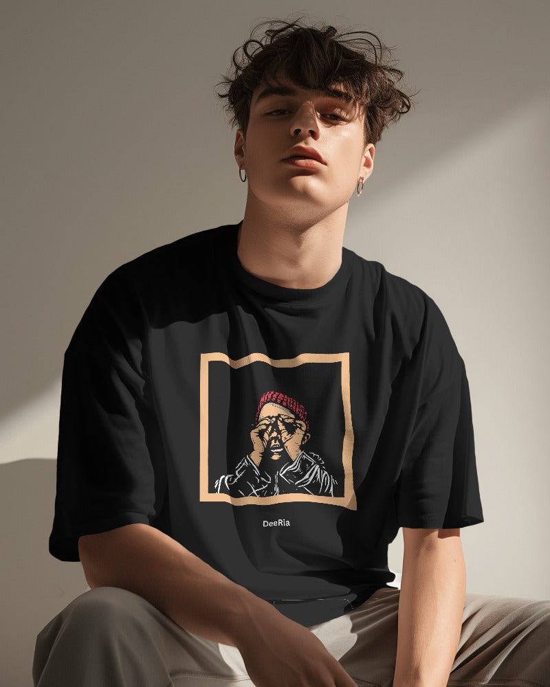Black Oversized T-Shirt for Men & Women